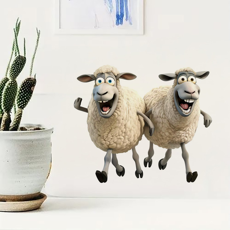 Funny Sheep Toilet Stickers De - Lighting Mcqueen Bedroom Decor recension och pris