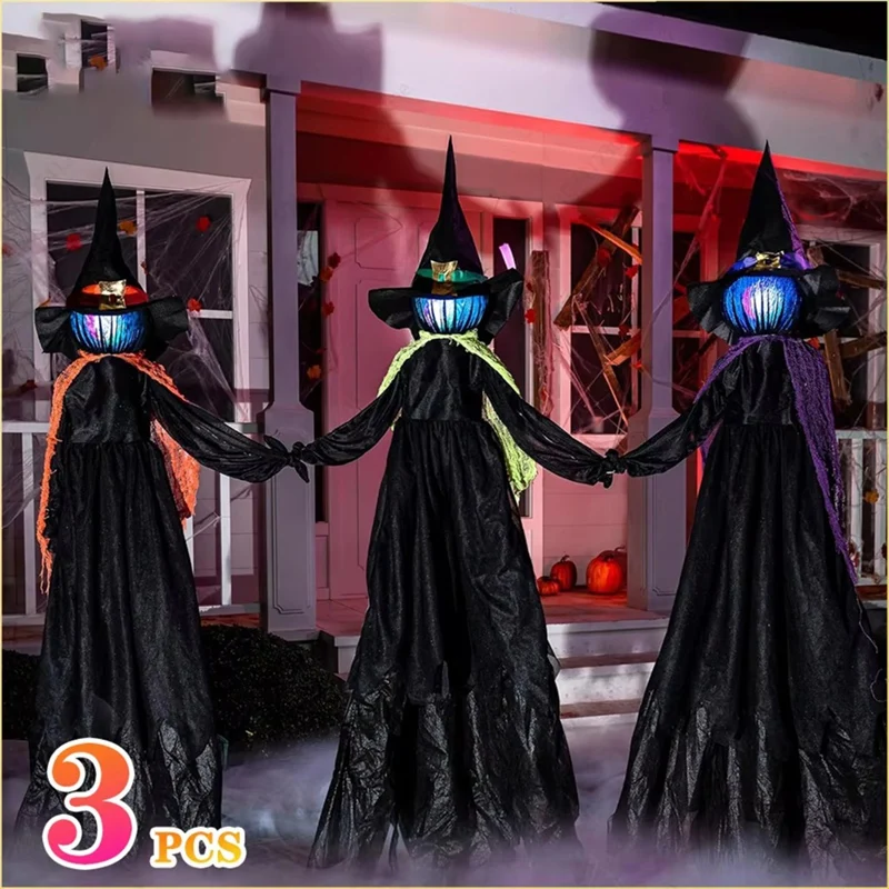 1PCSHalloween Colourful Glow H - Up Lighting Decor recension och pris