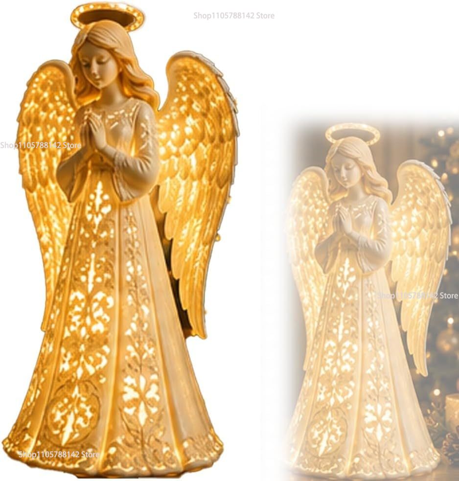 Christmas Angel Blessing Wall  - Lighting Christmas Decor recension och pris
