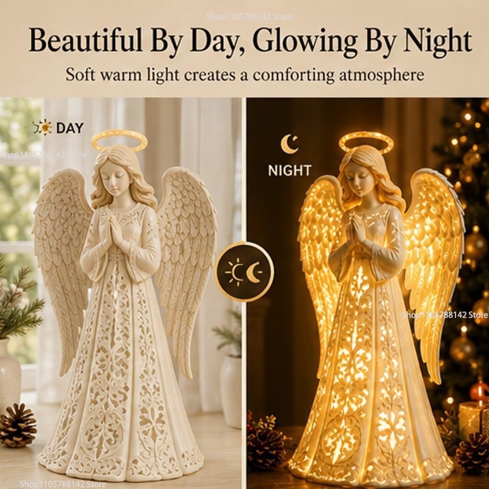 Christmas Angel Blessing Wall  - Lighting Christmas Decor recension och pris
