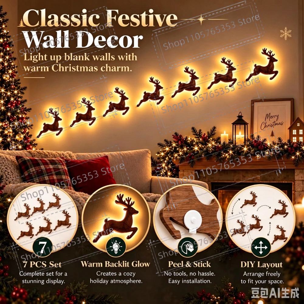 2027 Reindeer Glow Christmas D - Lighting Christmas Decor recension och pris