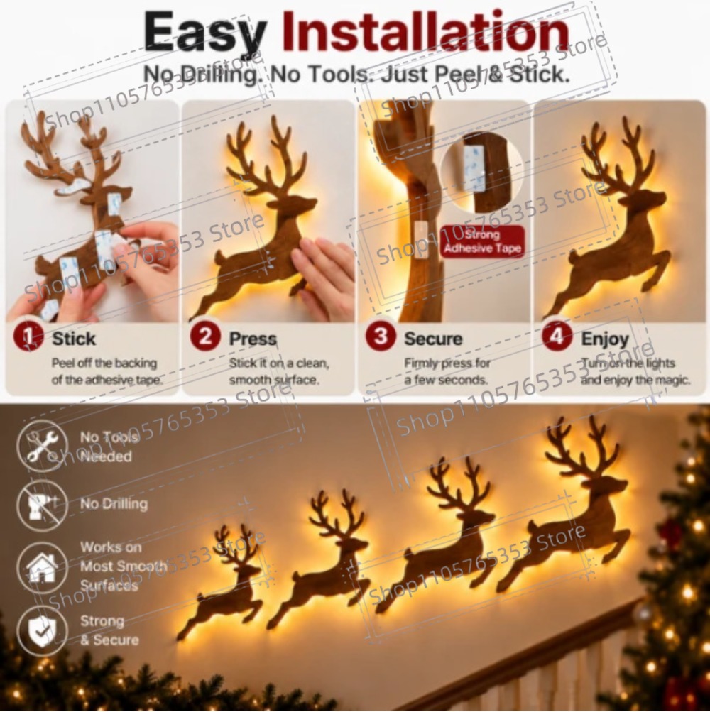 2027 Reindeer Glow Christmas D - Lighting Christmas Decor recension och pris