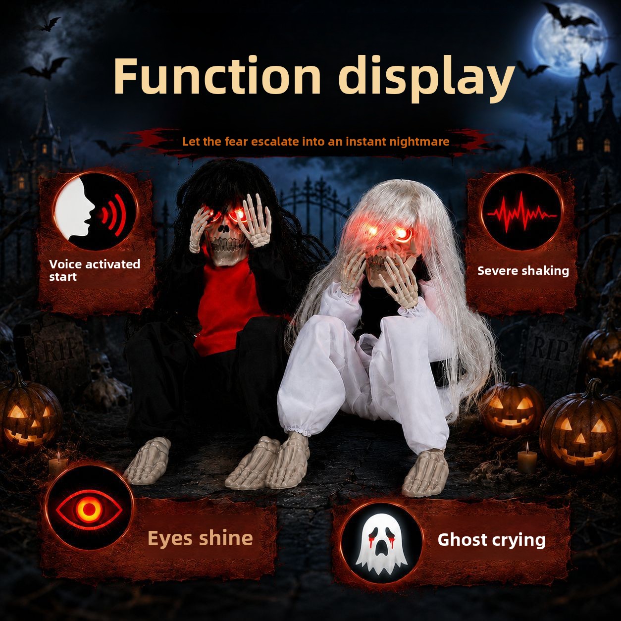 Halloween Outdoor Garden Sitti - Up Lighting Decor recension och pris